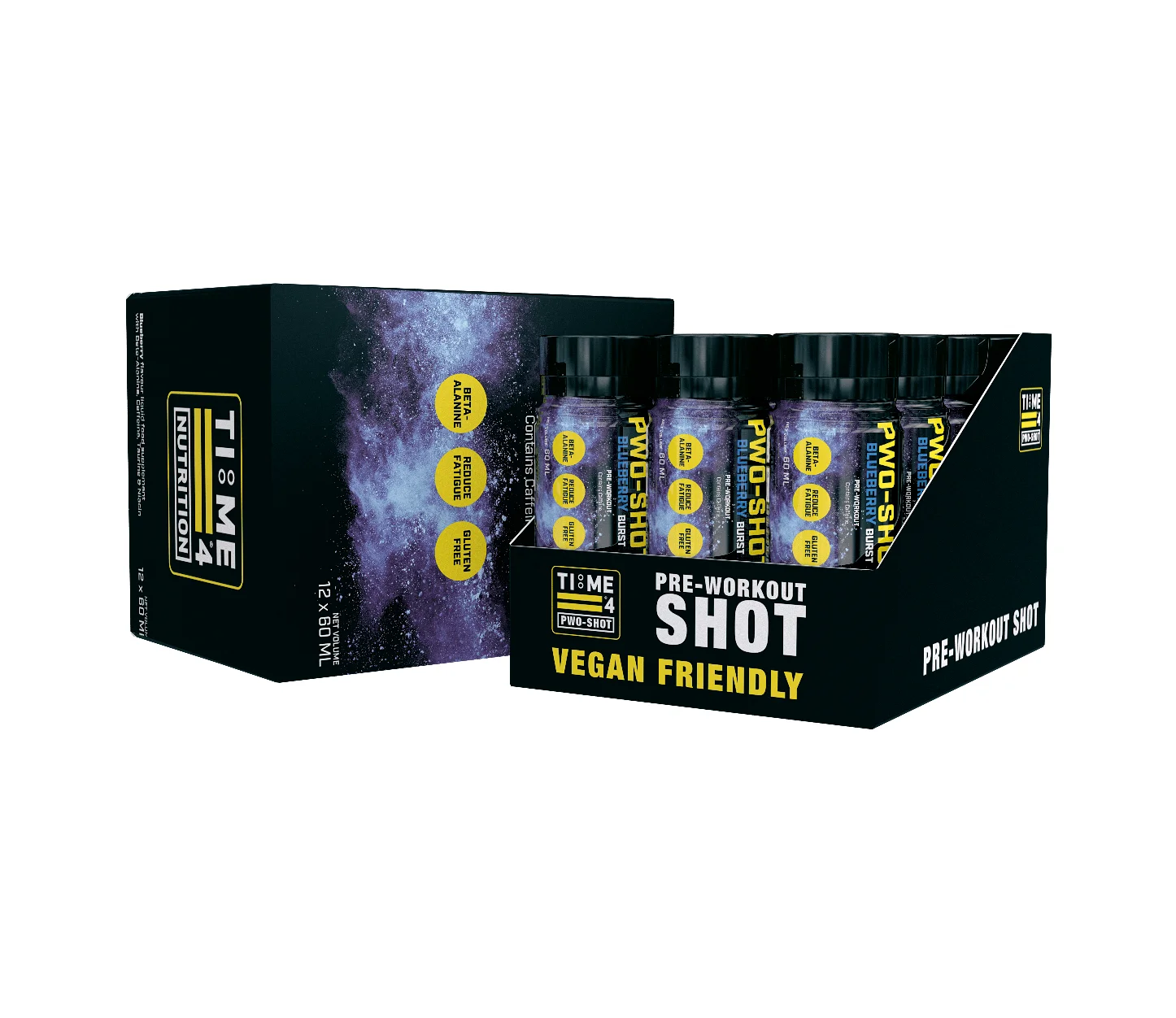 time 4 nutrition pre workout shots blueberry